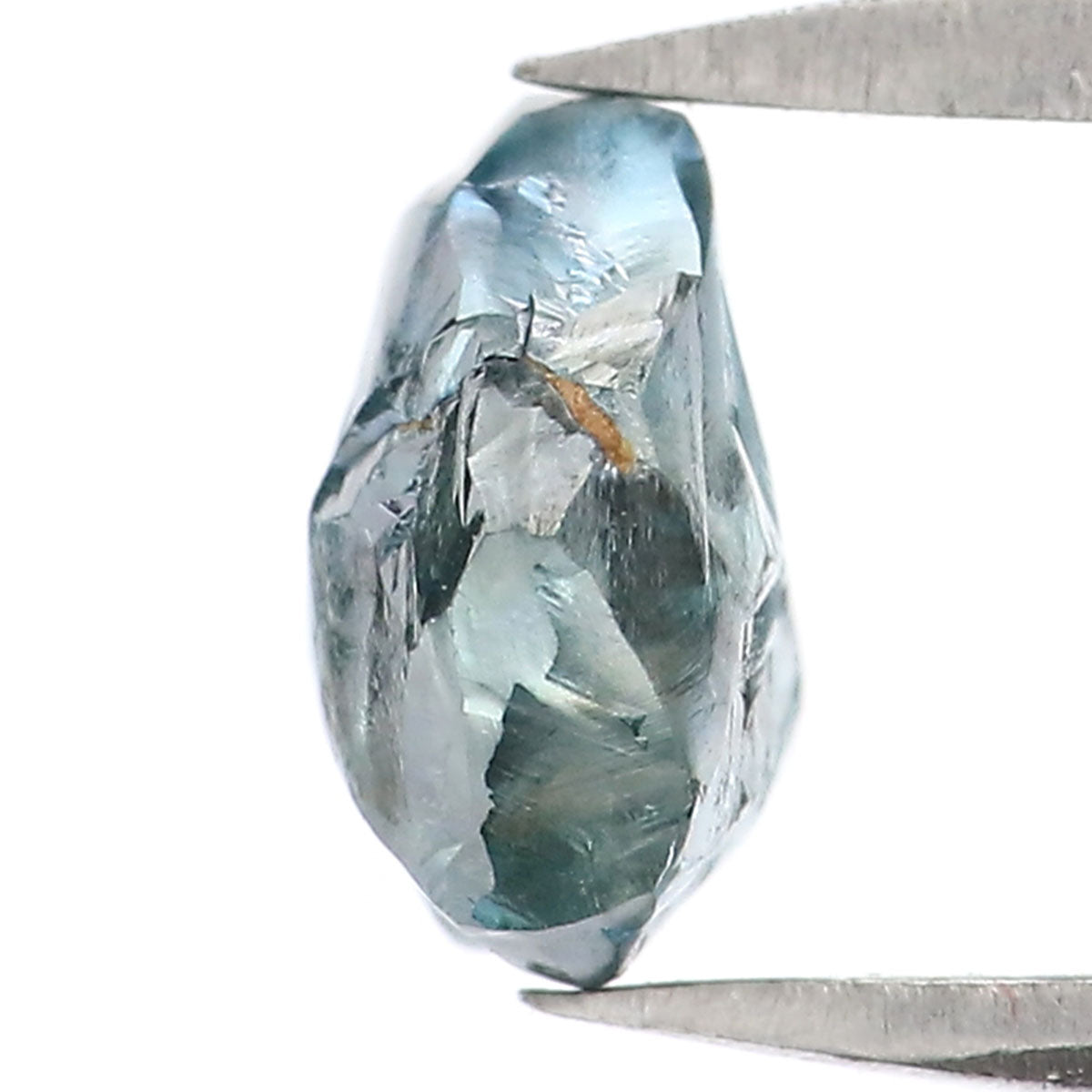 1.19 CT Natural Loose Rough Shape Diamond Blue Color Rough Cut Diamond 6.75 MM Natural Loose Blue Diamond Rough Irregular Cut Diamond LQ2321