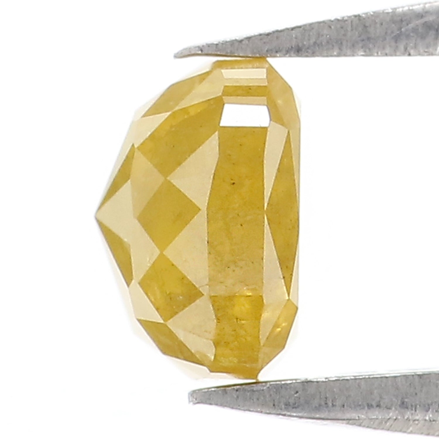 0.87 CT Natural Loose Cushion Shape Diamond Yellow Color Cushion Cut Diamond 5.20 MM Natural Loose Diamond Cushion Rose Cut Diamond LQ1614
