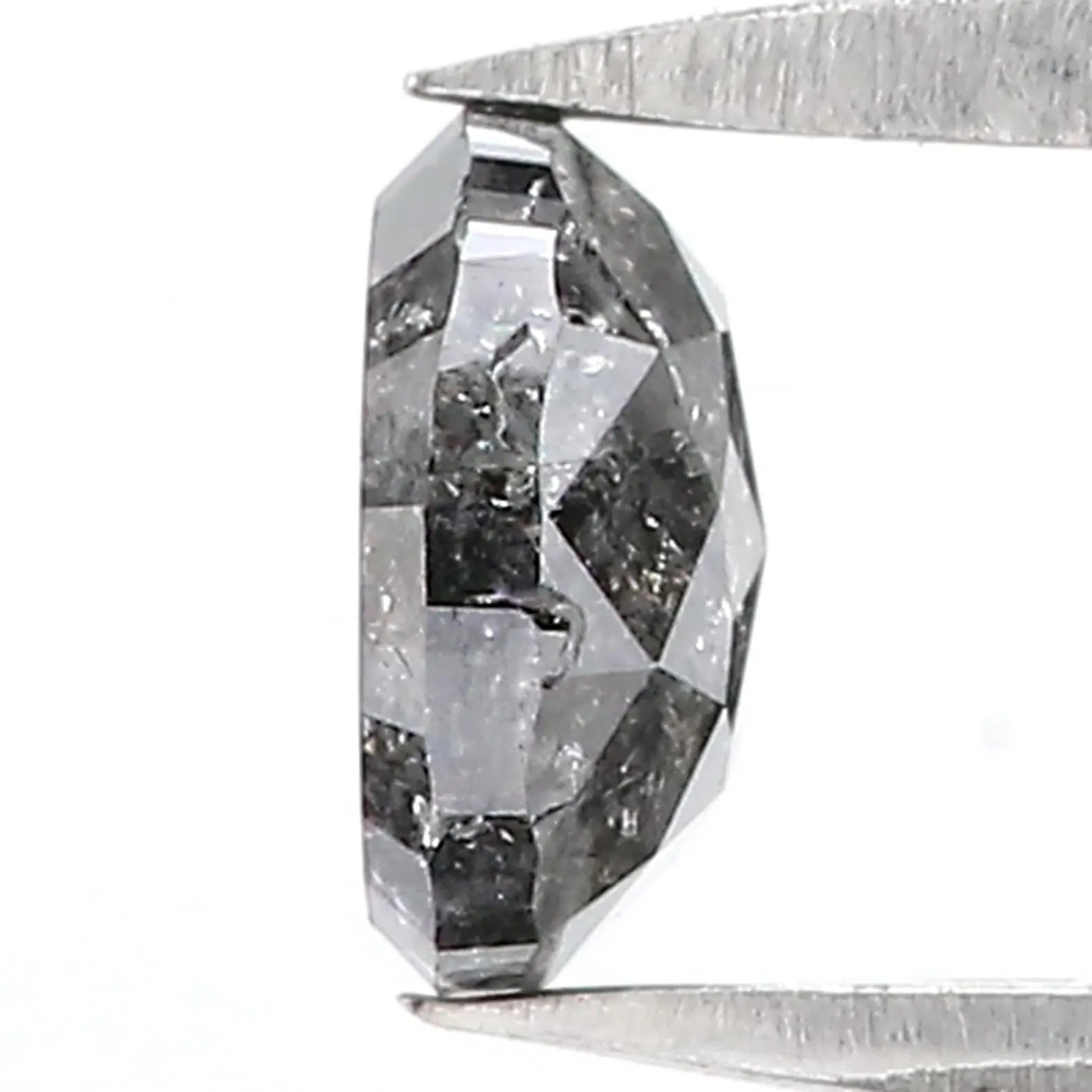 0.79 CT Natural Loose Oval Shape Diamond Salt And Pepper Oval Cut Diamond 6.00 MM Natural Loose Diamond Black Grey Oval Shape Diamond QN1230