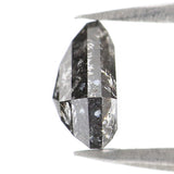 Natural Loose Shield Diamond, Salt And Pepper Shield Diamond, Natural Loose Diamond, Shield Rose Cut Diamond, 1.27 CT Shield Shape L2932