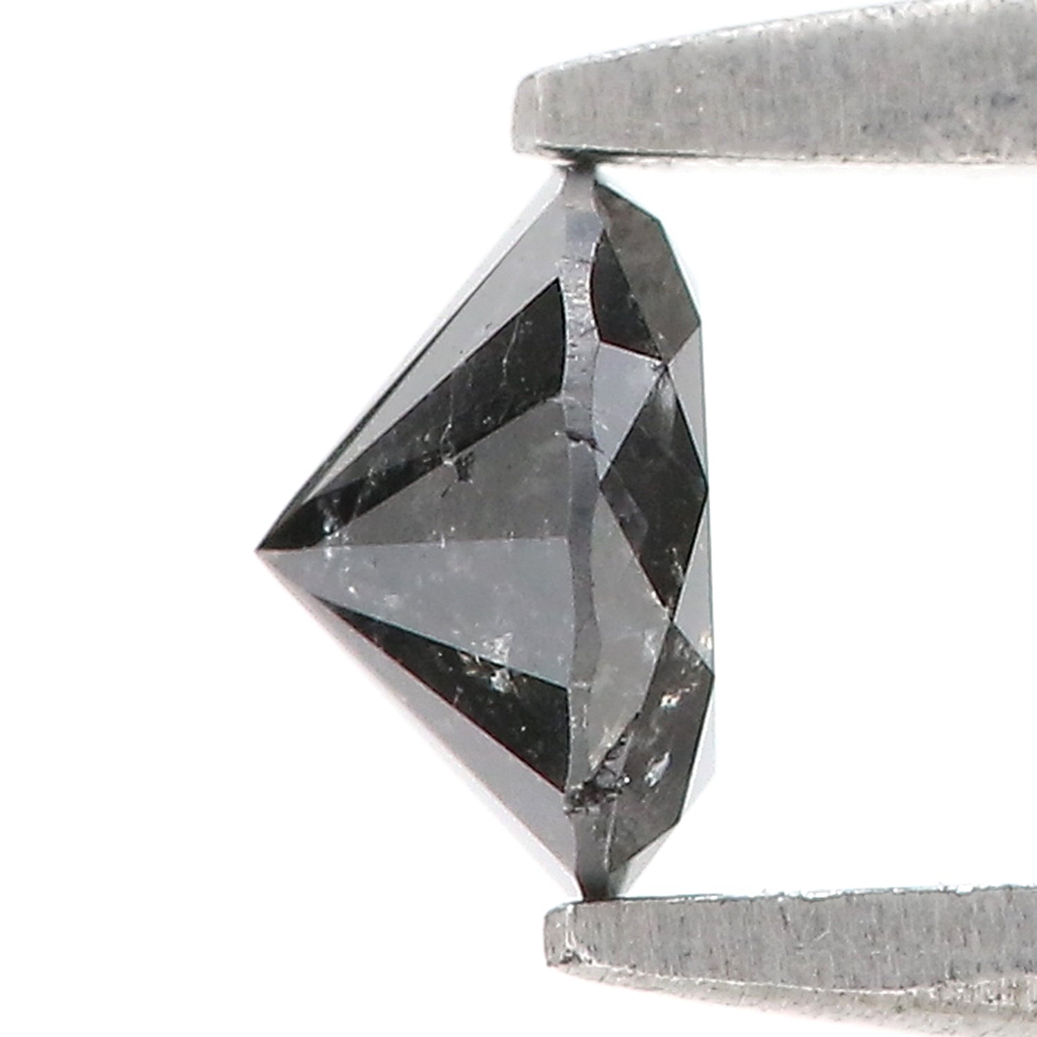 0.43 CT Natural Loose Round Shape Diamond Black Grey Color Round Shape Diamond 4.75 MM Salt And Pepper Round Brilliant Cut Diamond QL5995