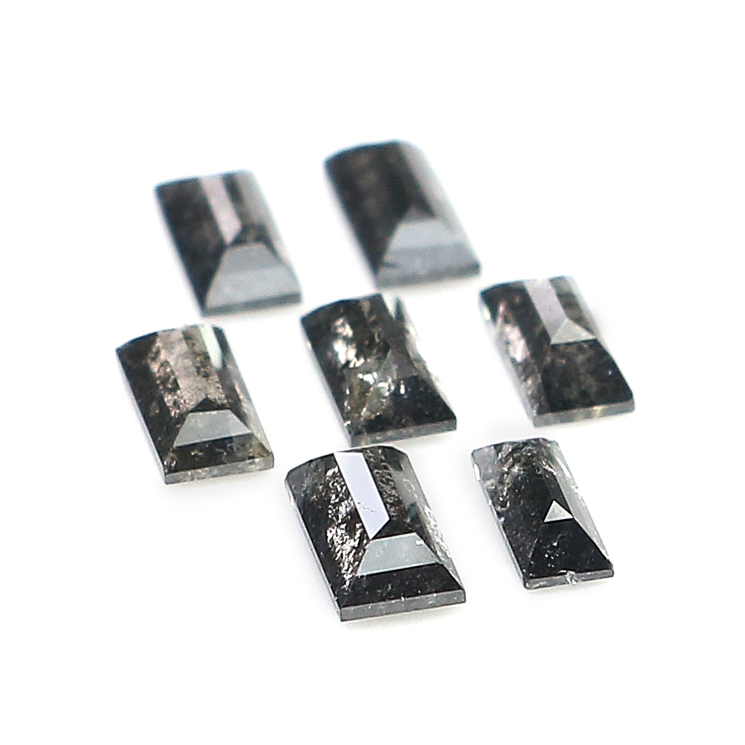 0.65 CT Natural Loose Baguette Diamond Salt And Pepper Baguette Diamond 3.65 MM Natural Loose Baguette Diamond Baguette Shape Diamond LQ2895