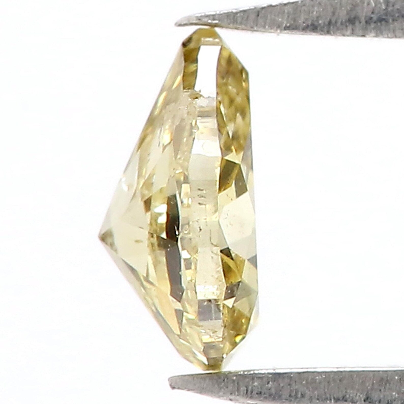 0.53 Ct Natural Loose Pear Shape Diamond Yellow Color Pear Cut Diamond 6.00 MM Natural Loose Yellow Color Pear Brilliant Cut Diamond QN6985