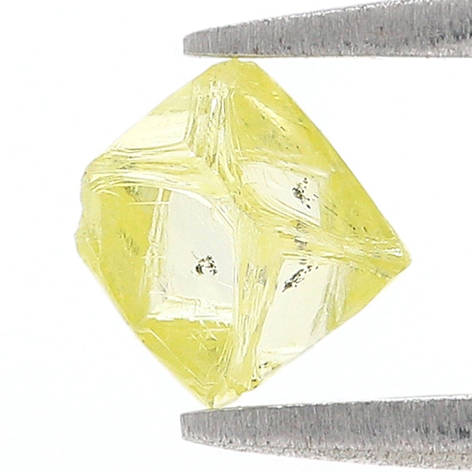 1.28 CT Natural Loose Rough Shape Diamond Yellow Color Rough Cut Diamond 6.65 MM Natural Yellow Diamond Rough Irregular Cut Diamond L3565