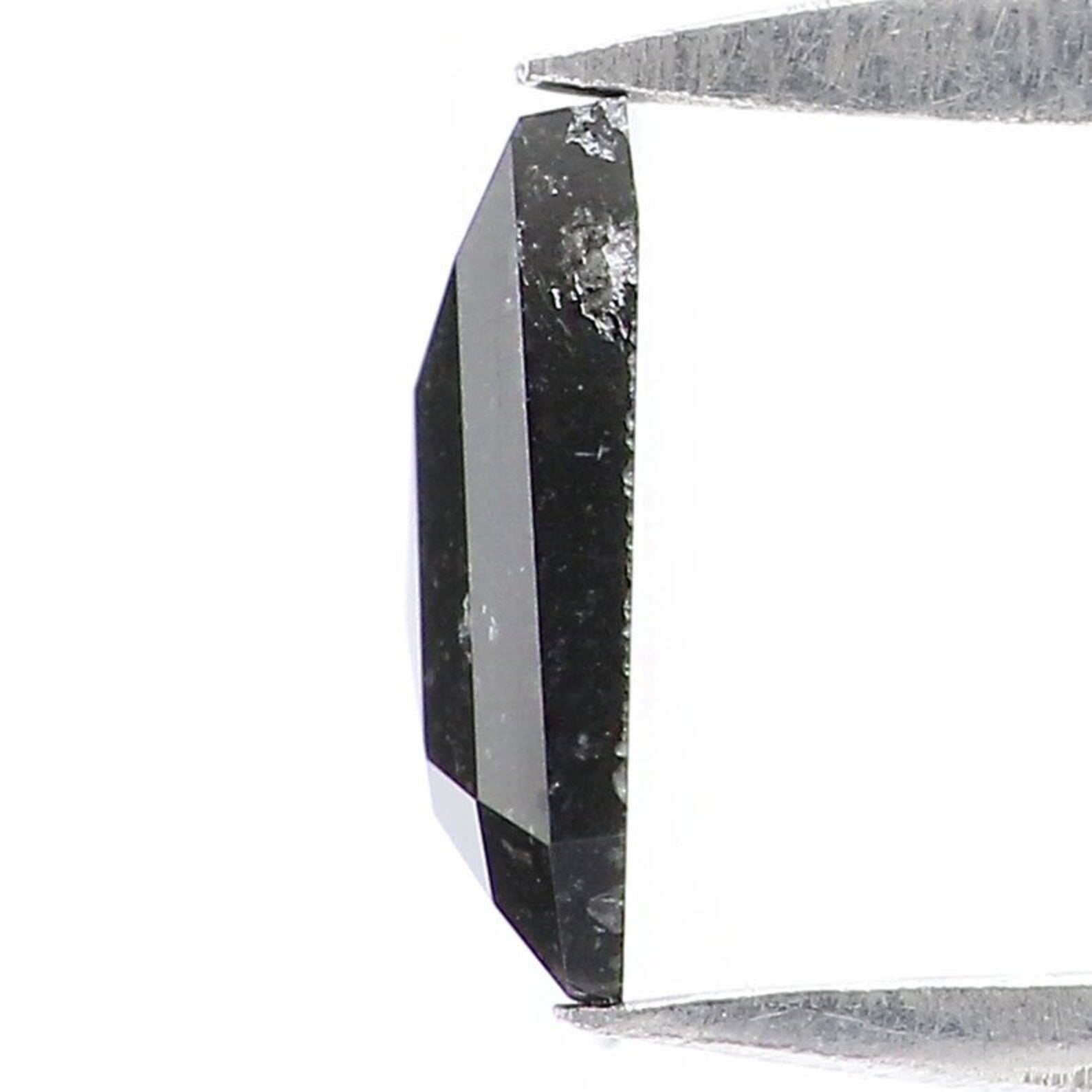 0.38 CT Natural Loose Coffin Shape Diamond Black Color Coffin Cut Diamond 5.90 MM Natural Loose Diamond Coffin Shape Rose Cut Diamond NQ8603