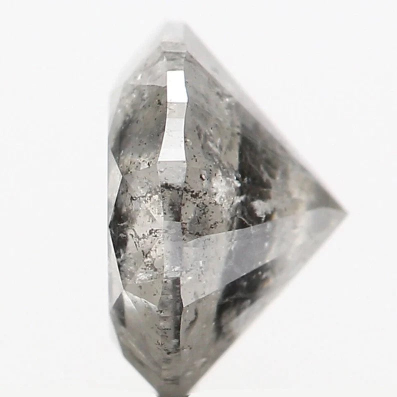 0.95 Ct Natural Loose Round Shape Diamond Grey Color Round Cut Diamond 6.20 MM Natural Loose Diamond Grey Round Brilliant Cut Diamond NQ1054