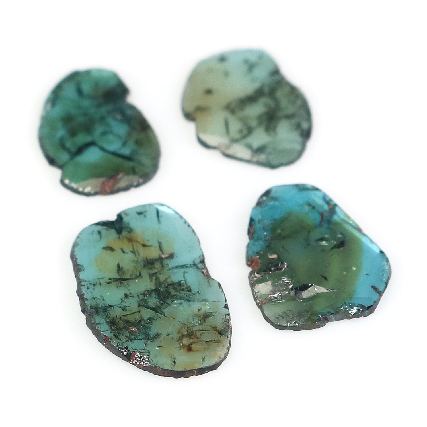 1.80 CT Natural Loose Slice Shape Diamond Blue Color Slice Cut Diamond 9.70 MM Natural Loose Blue Diamond Slice Irregular Cut Diamond LQ716