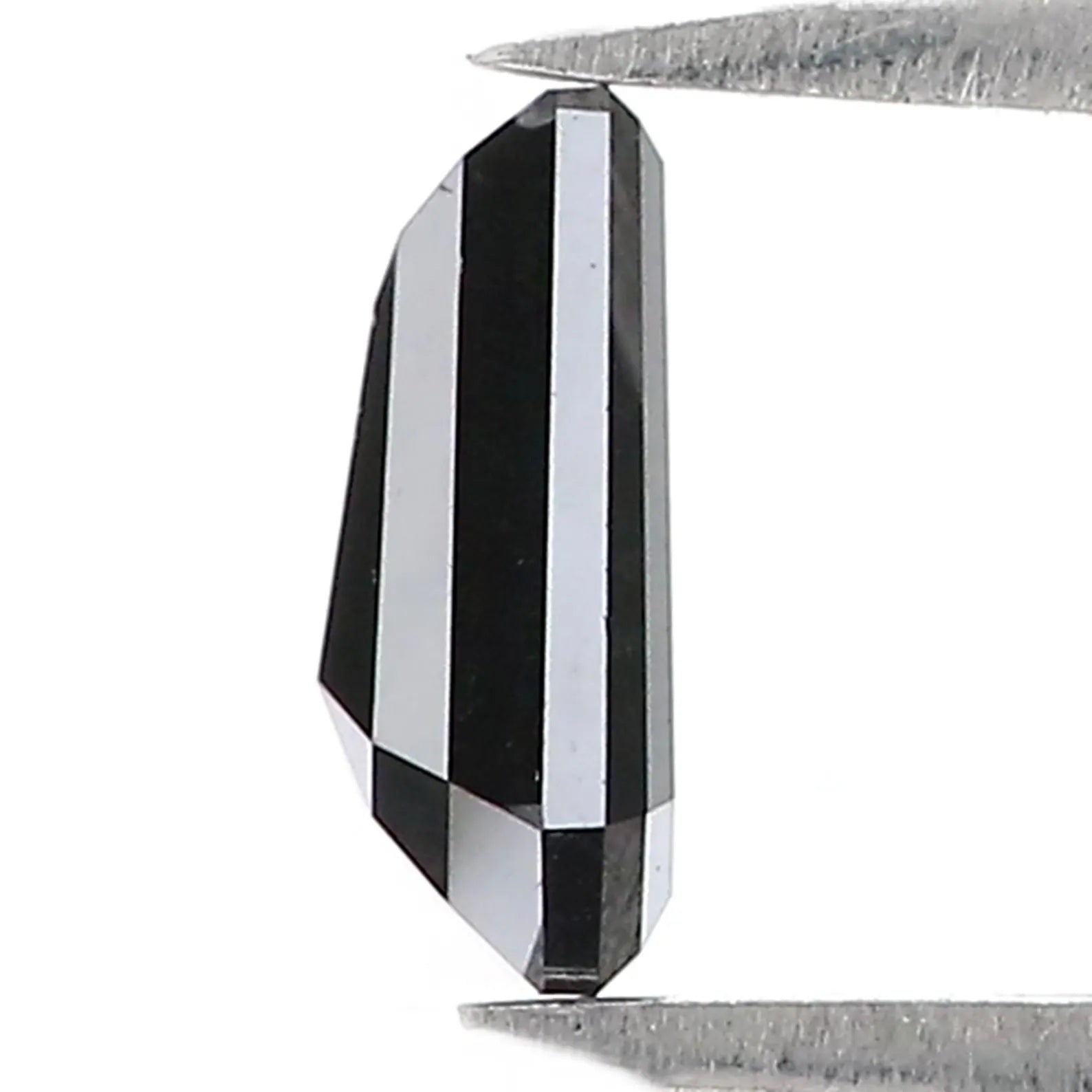 0.97 Ct Natural Loose Coffin Shape Diamond Black Color Coffin Shape Diamond 7.55 MM Natural Loose Diamond Coffin Rose Cut Diamond NQ2557