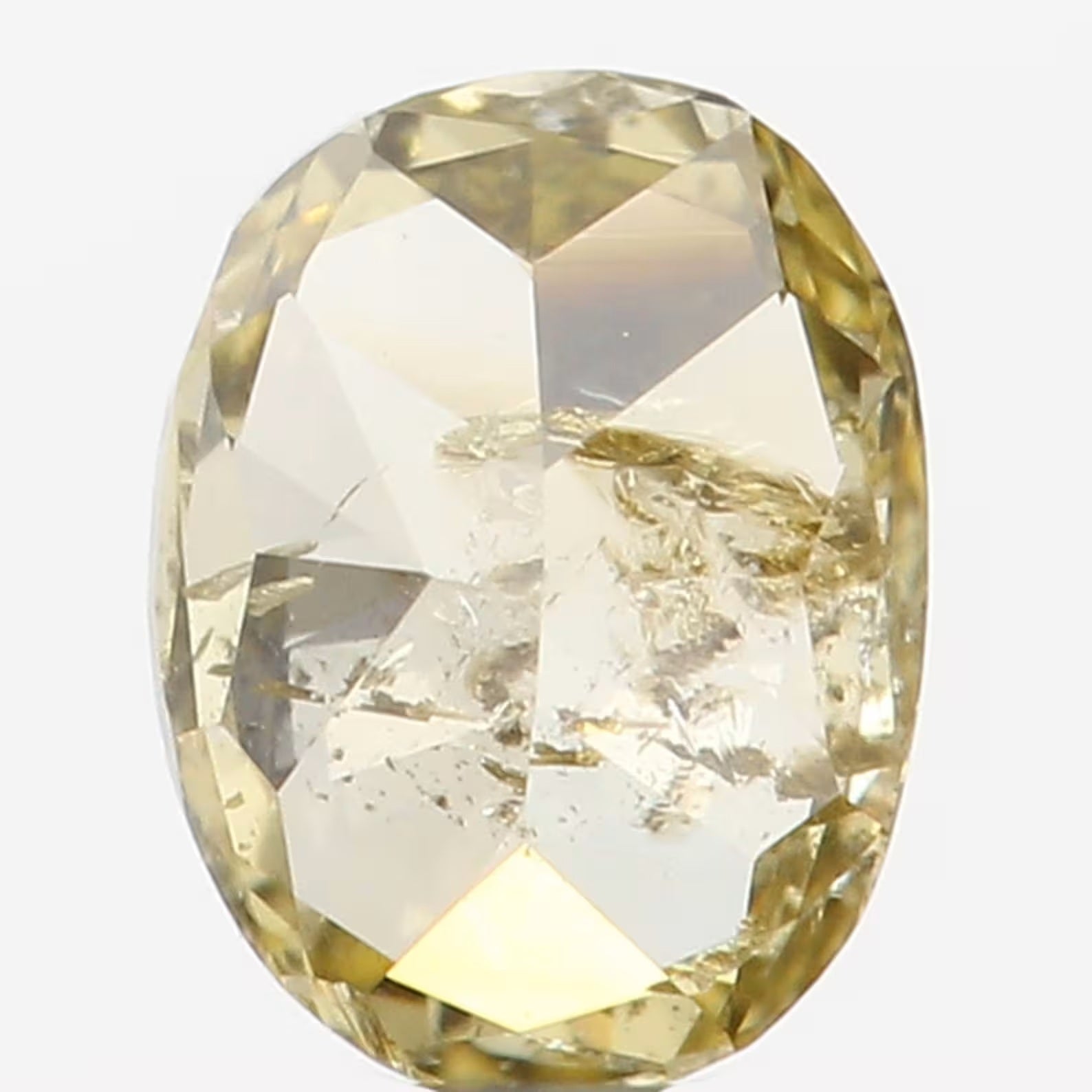 0.15 Ct Natural Loose Diamond Oval Green Color I2 Clarity 3.90 MM N7264