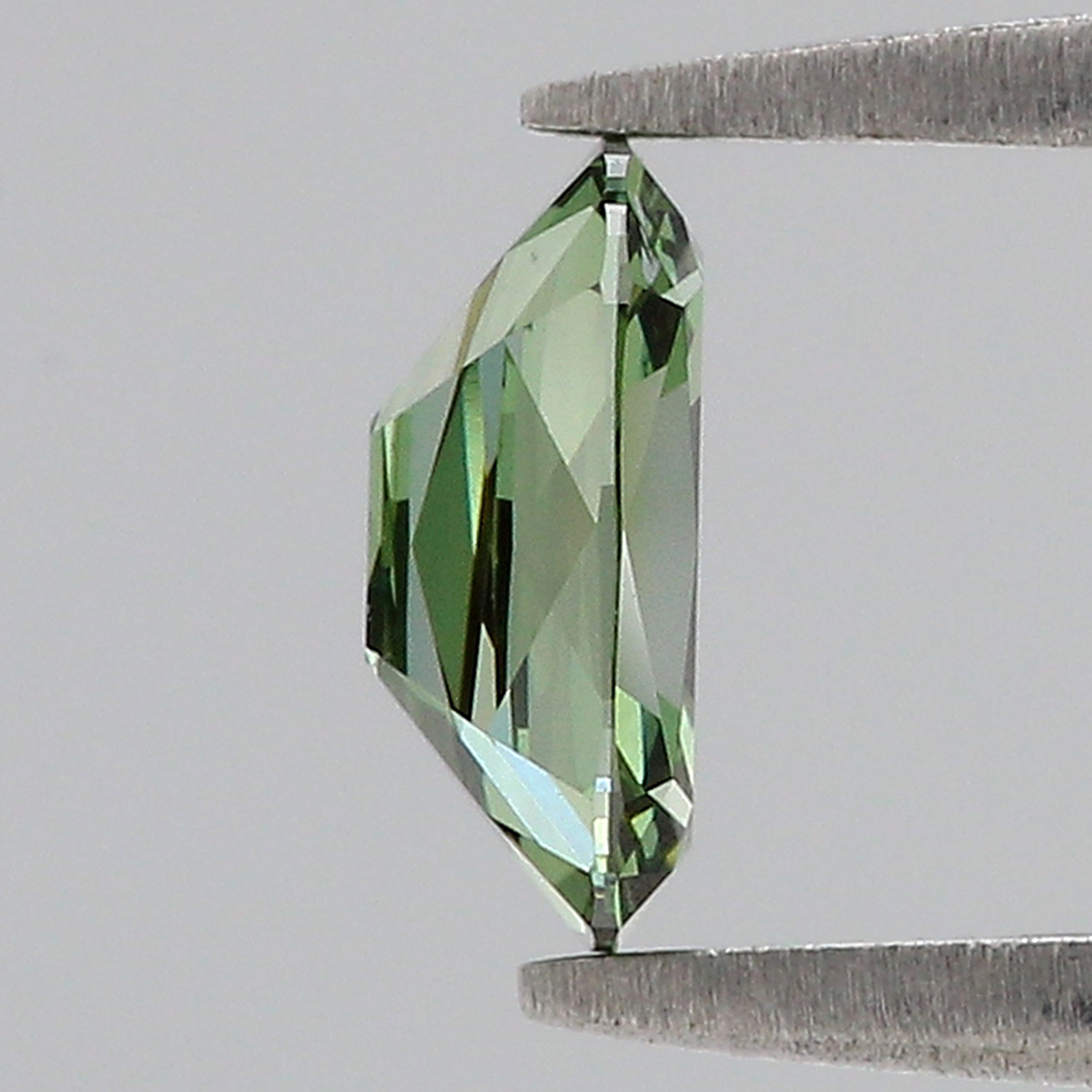 1.02 CT IGI Certified Cushion Old European Cut Diamond Fancy Vivid Green Color VS1 Clarity Lab Grown Diamond Lab Created Lab Diamond L3674