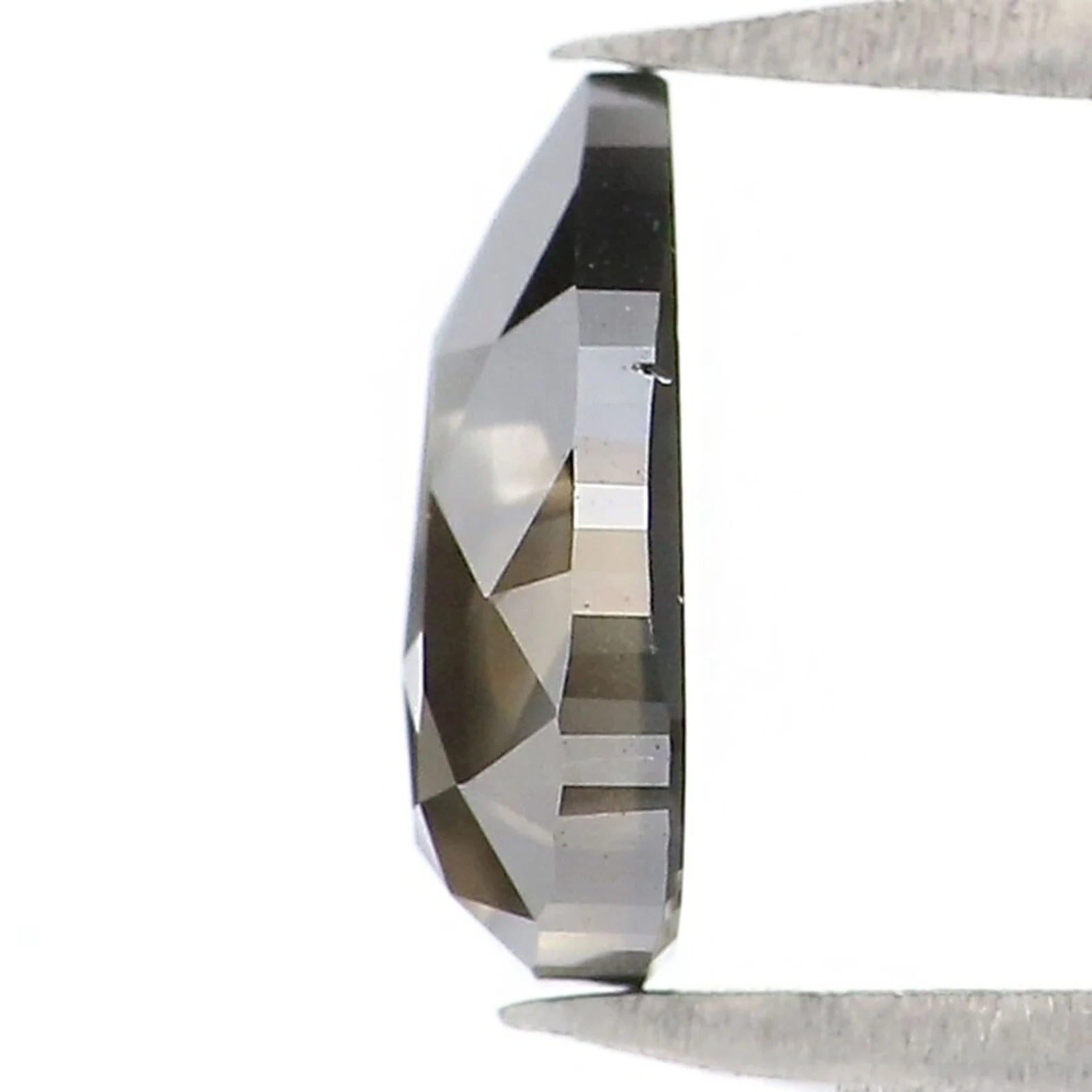 0.72 Ct Natural Loose Pear Shape Diamond Black Brown Color Pear Cut Diamond 7.05 MM Natural Loose Diamond Pear Rose Cut Diamond QN124