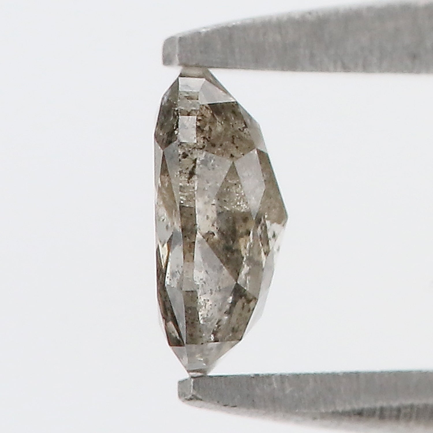 0.37 Ct Natural Loose Oval Shape Diamond Salt And Pepper Oval Cut Diamond 5.10 MM Natural Loose Black Grey Color Oval Rose Cut Diamond LQ395