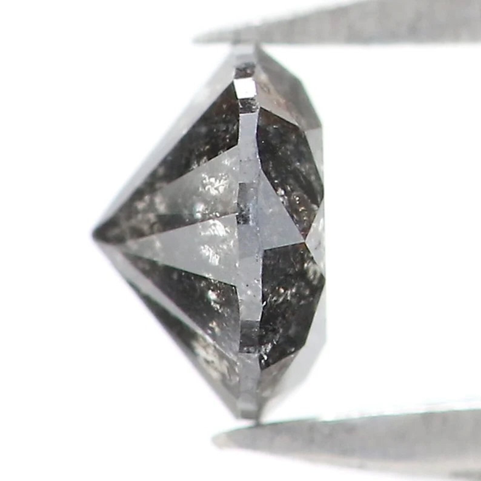 0.32 CT Natural Loose Round Shape Diamond Salt And Pepper Round Diamond 4.30 MM Natural Black Grey Color Round Brilliant Cut Diamond NQ8719