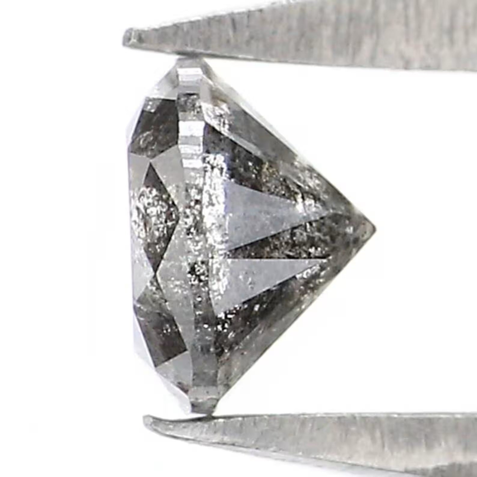 0.27 CT Natural Loose Round Shape Diamond Salt And Pepper Round Diamond 4.00 MM Natural Black Grey Color Round Brilliant Cut Diamond NQ9511