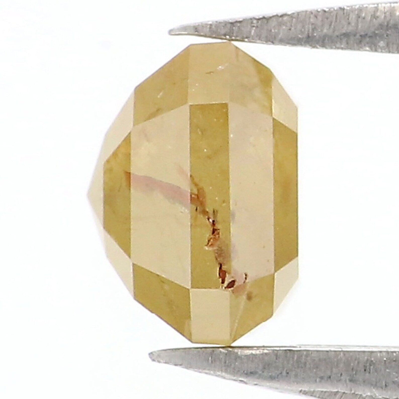 1.03 CT Natural Loose Radiant Shape Diamond Yellow Color Radiant Cut Diamond 5.35 MM Natural Loose Diamond Radiant Rose Cut Diamond NQ1957