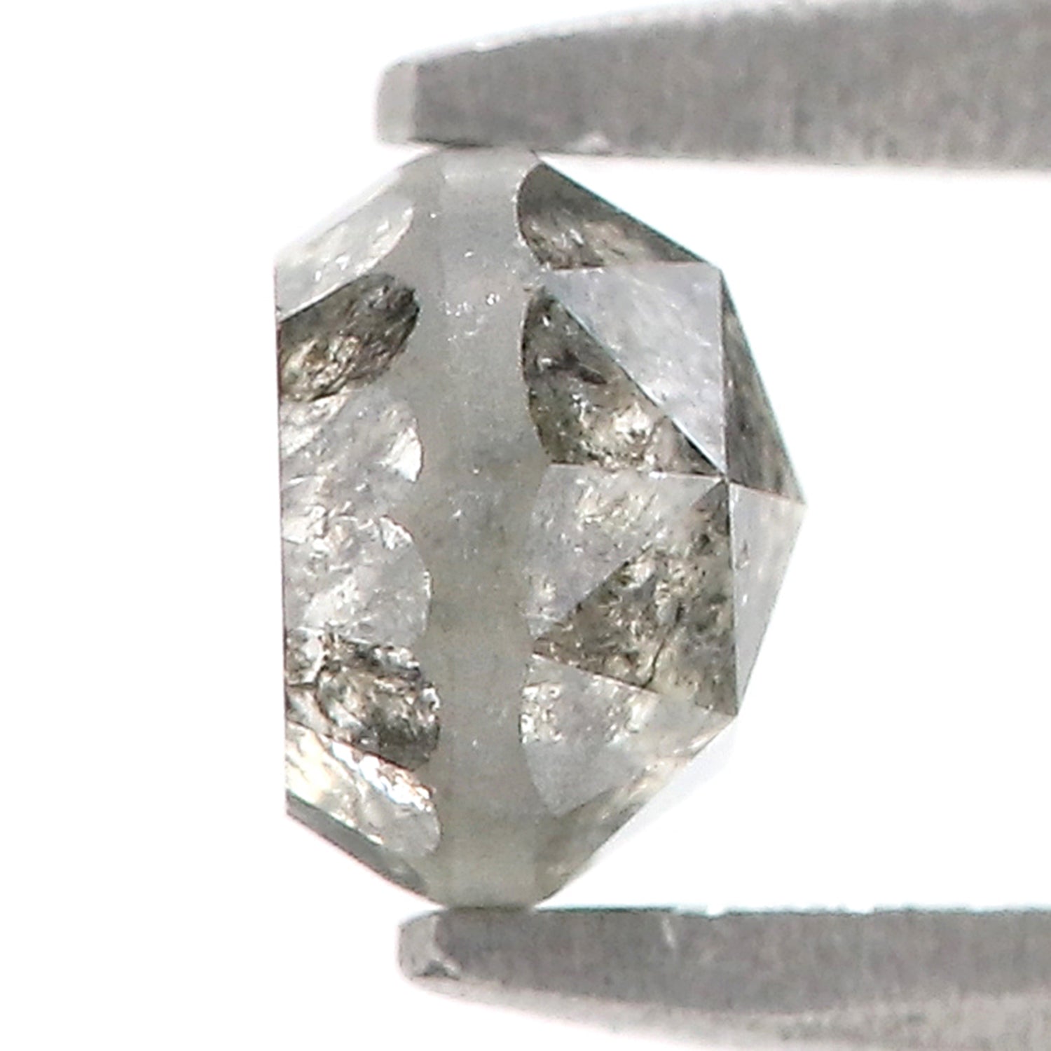 0.56 CT Natural Loose Round Rose Cut Diamond Salt And Pepper Round Diamond 4.40 MM Natural Loose Black Grey Color Rose Cut Diamond LQ2808