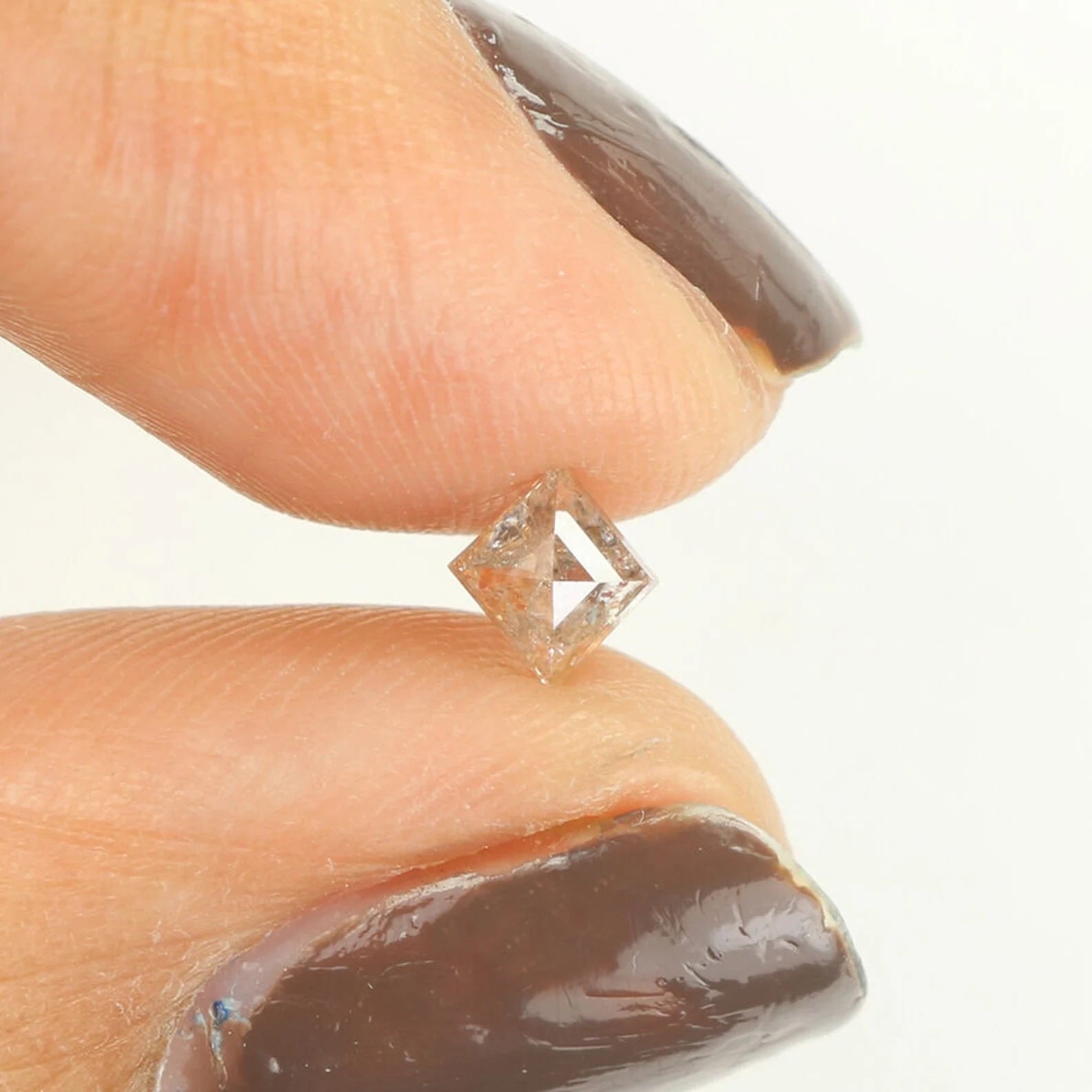 0.32 CT Natural Loose Kite Shape Diamond Grey Brown Color Kite Shape Diamond 5.15 MM Natural Loose Grey Brown Kite Rose Cut Diamond NQ432