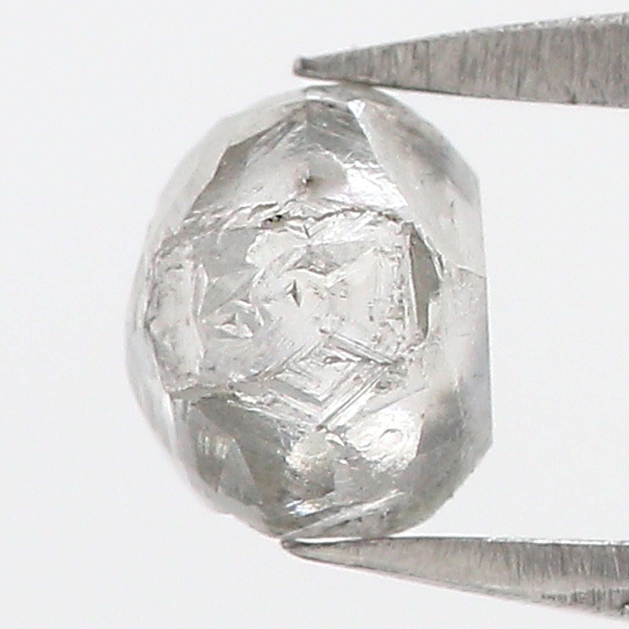 0.93 CT Natural Loose Rough Shape Diamond Grey Color Rough Diamond 5.10 MM Natural Loose Grey Diamond Rough Irregular Cut Diamond QL3114