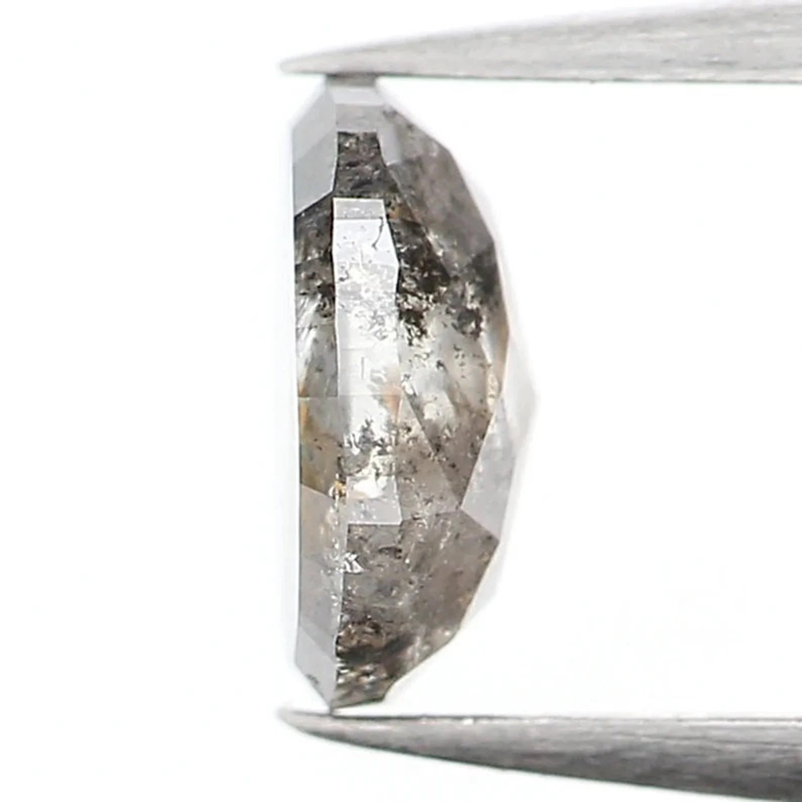 0.44 CT Natural Loose Oval Shape Diamond Salt And Pepper Oval Cut Diamond 5.30 MM Natural Loose Diamond Oval Shape Rose Cut Diamond NQ1444