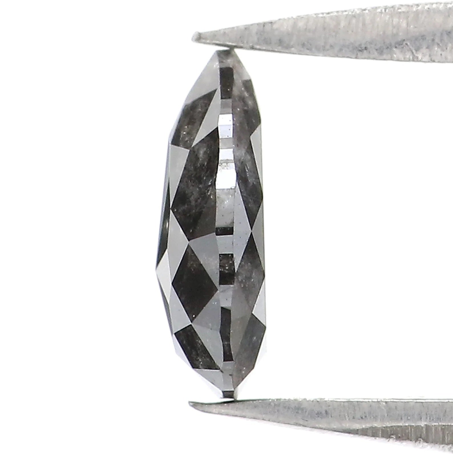 0.58 CT Natural Loose Pear Diamond Salt And Pepper Pear Diamond Natural Loose Diamond 6.80 MM Pear Rose Cut Diamond Pear Cut Diamond NQ2484