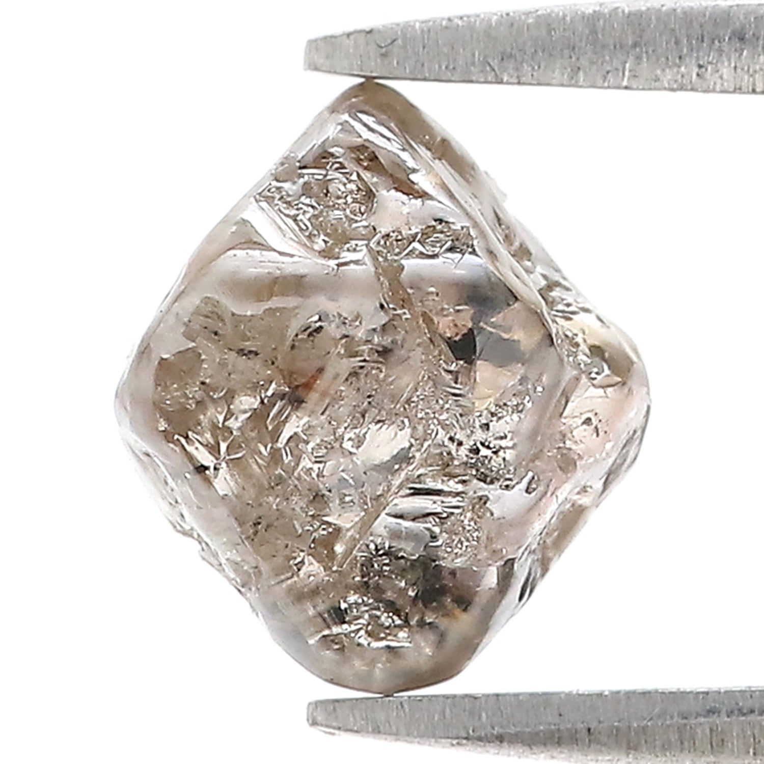 3.36 CT Natural Loose Rough Shape Diamond Brown Color Rough Diamond 9.70 MM Natural Loose Diamond Brown Color Rough Shape Diamond N284