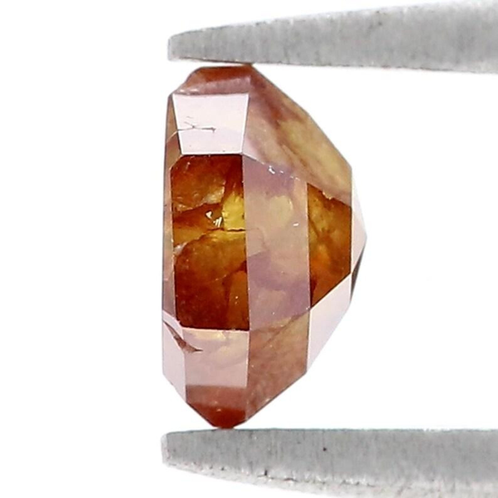 0.90 CT Natural Loose Hexagon Shape Diamond Yellow Color Hexagon Diamond 5.80 MM Natural Loose Brown Color Hexagon Rose Cut Diamond NQ7827