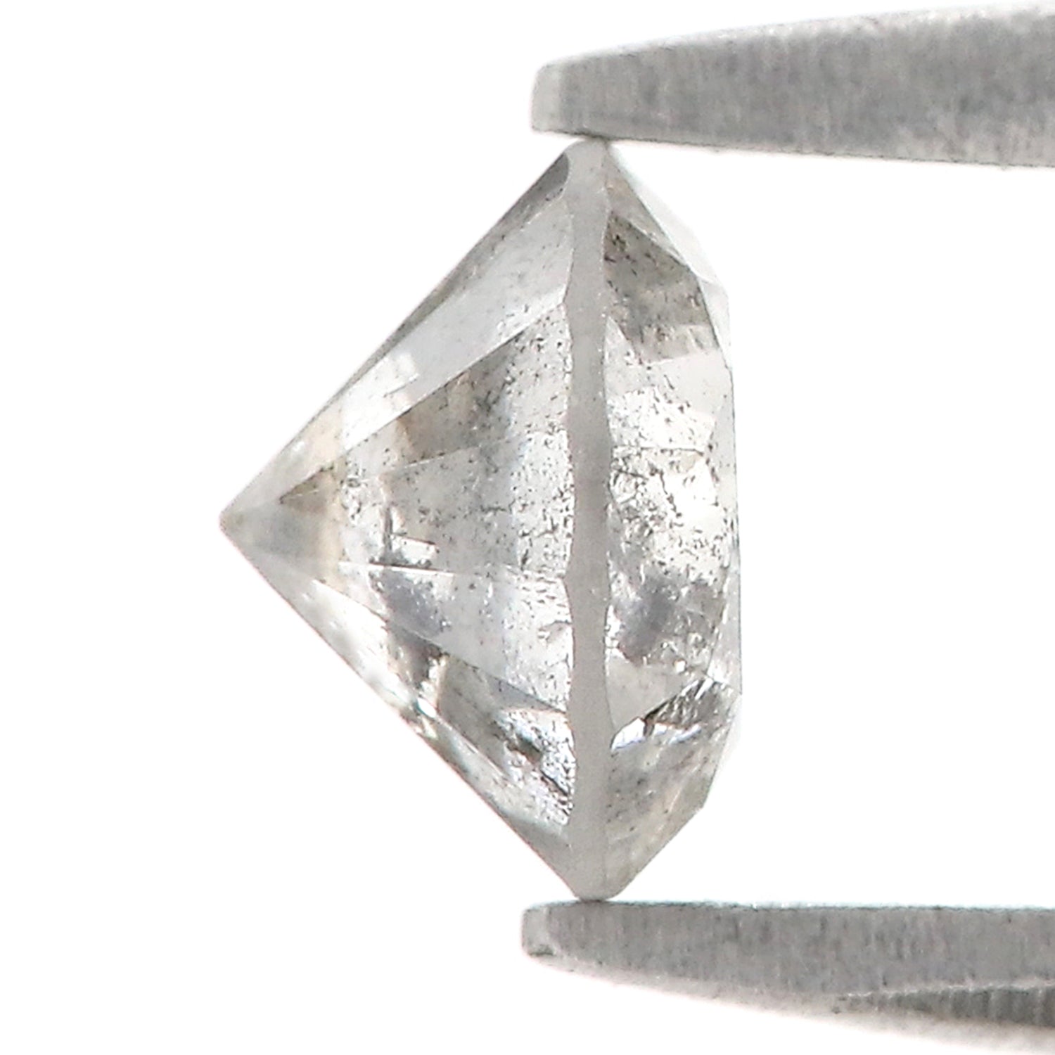 0.70 CT Natural Loose Round Shape Diamond Salt And Pepper Round Diamond 5.40 MM Natural Black Grey Color Round Brilliant Cut Diamond LQ5021