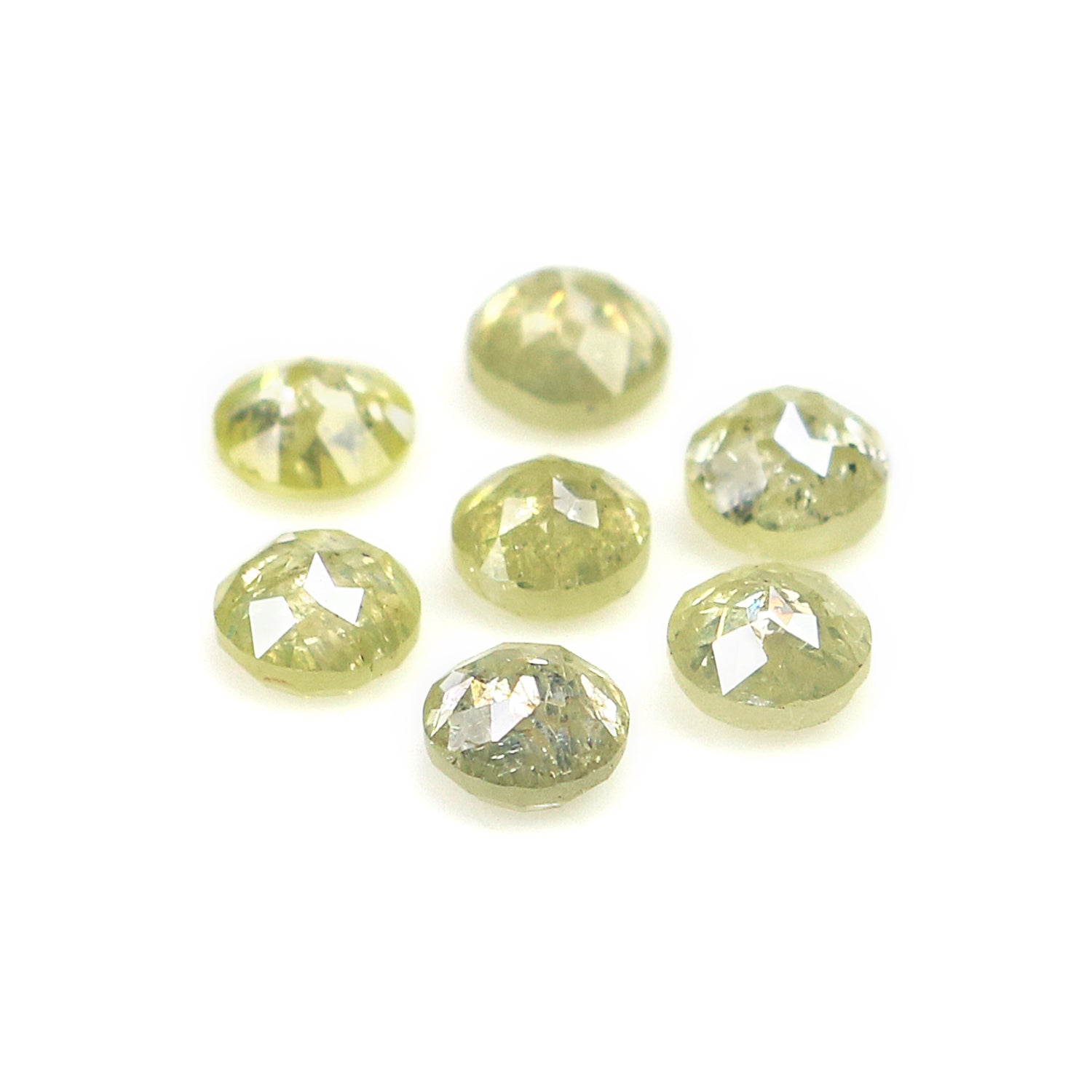 1.28 CT Natural Loose Round Rose Cut Diamond Yellow Color Round Shape Diamond 3.30 MM Natural Loose Grey Color Round Rose Cut Diamond L5985