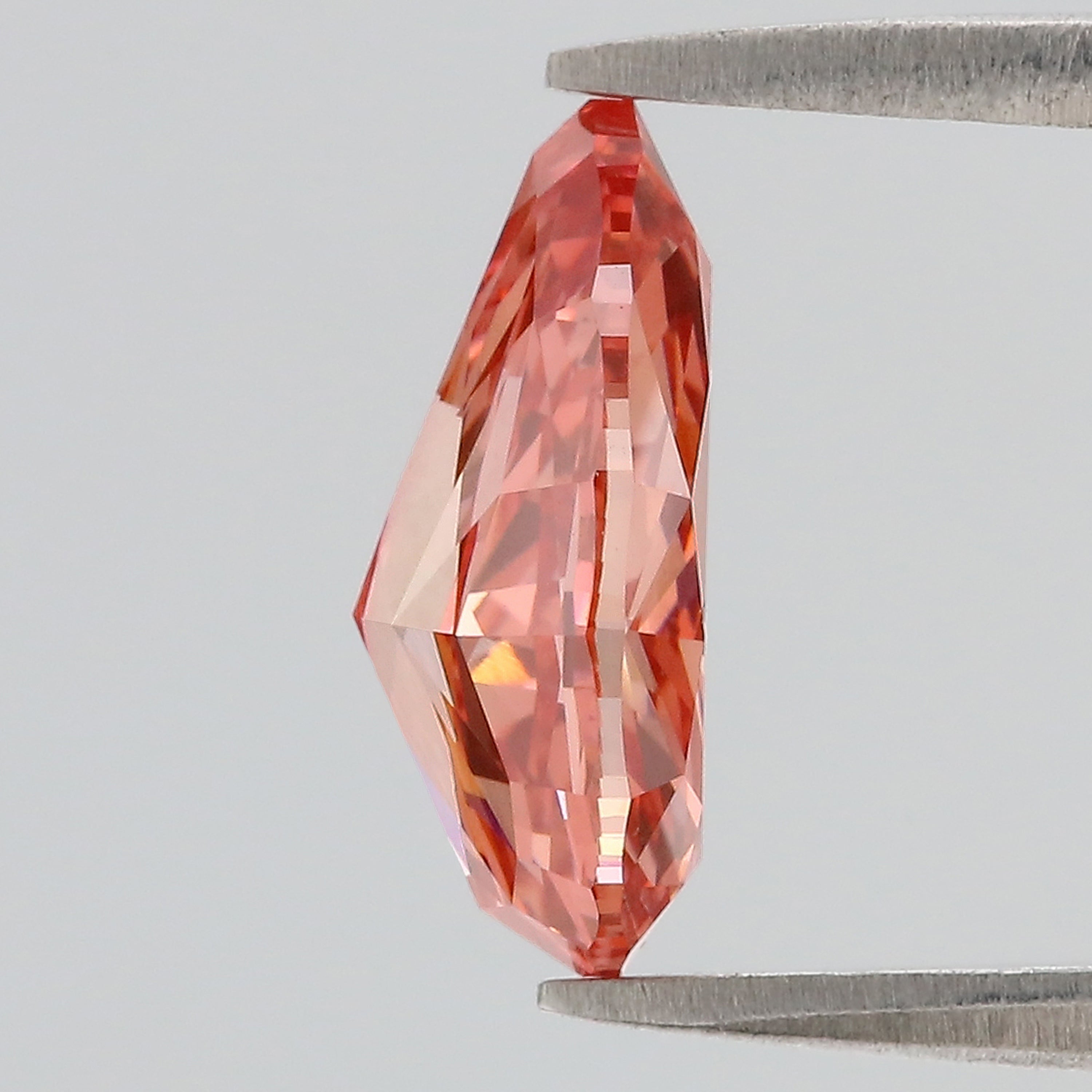 3.07 CT IGI Certified Pear Modified Brilliant Cut Diamond Fancy Vivid Pink Color VVS2 Clarity Lab Grown Diamond Lab Created Diamond L3689