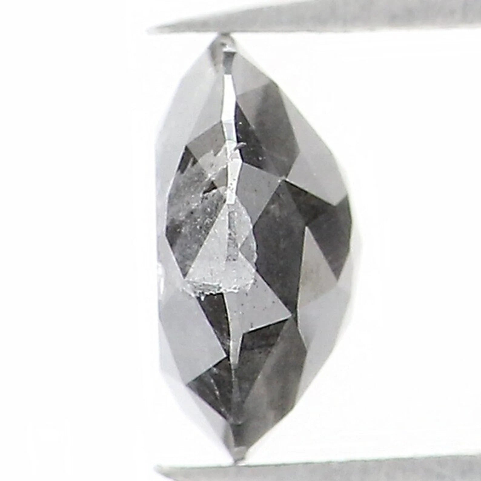 0.79 CT Natural Loose Round Shape Diamond Salt And Pepper Round Cut Diamond 6.00 MM Natural Black Gray Color Round Rose Cut Diamond NQ1536