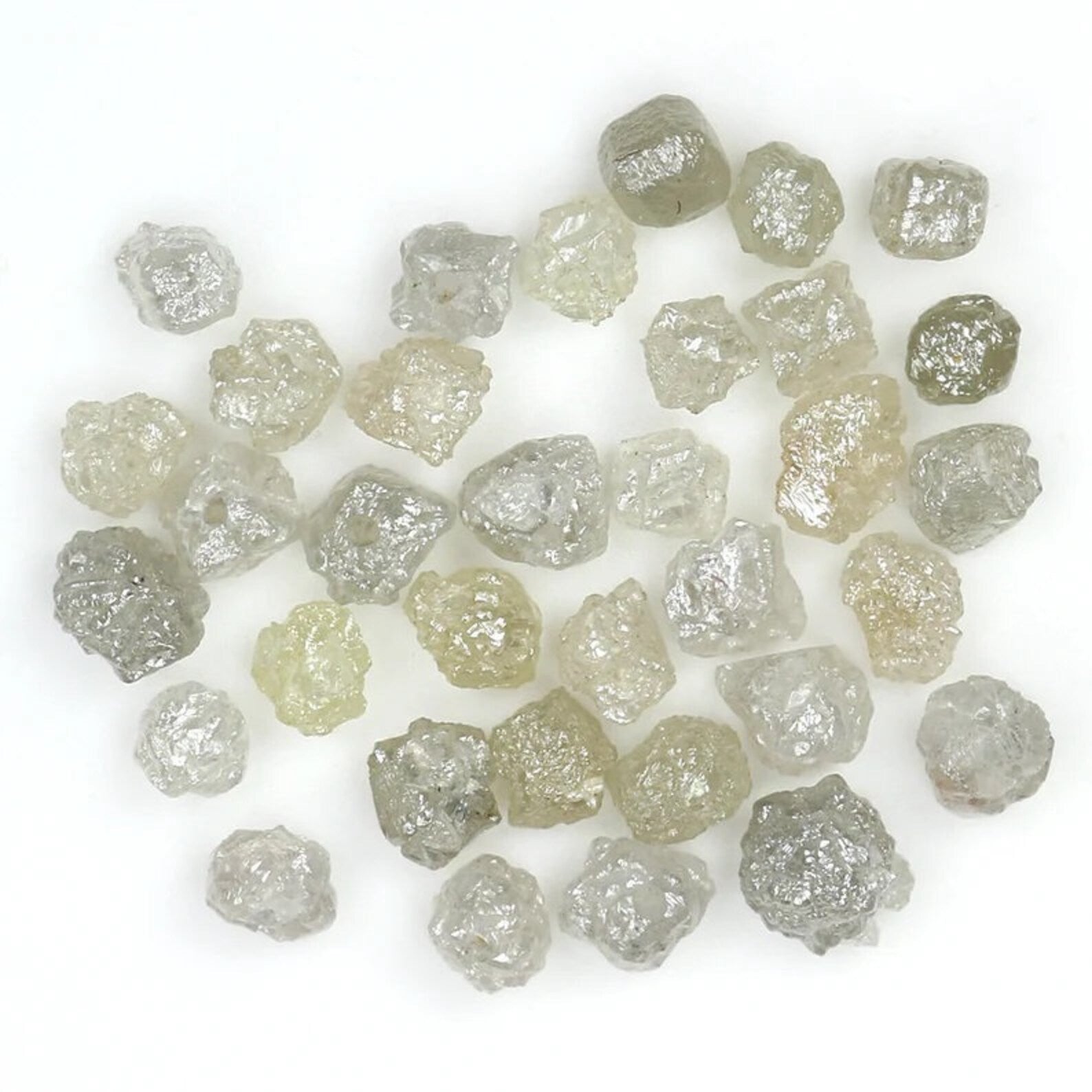 7.06 CT Natural Loose Rough Shape Diamond Yellow Gray Color Rough Cut Diamond 2.95 MM Natural Diamond Irregular Rough Cut Diamond NQ1712