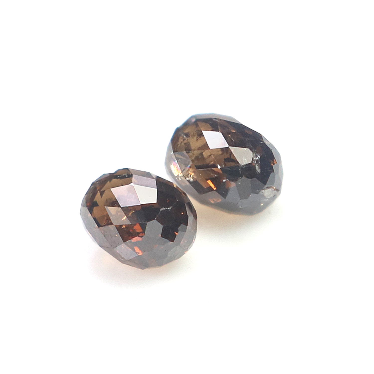 0.89 Ct Natural Loose Briolette Shape Diamond Brown Color Drop Diamond 4.55 MM Natural Loose Brown Color Diamond Briolette Cut Diamond L9910