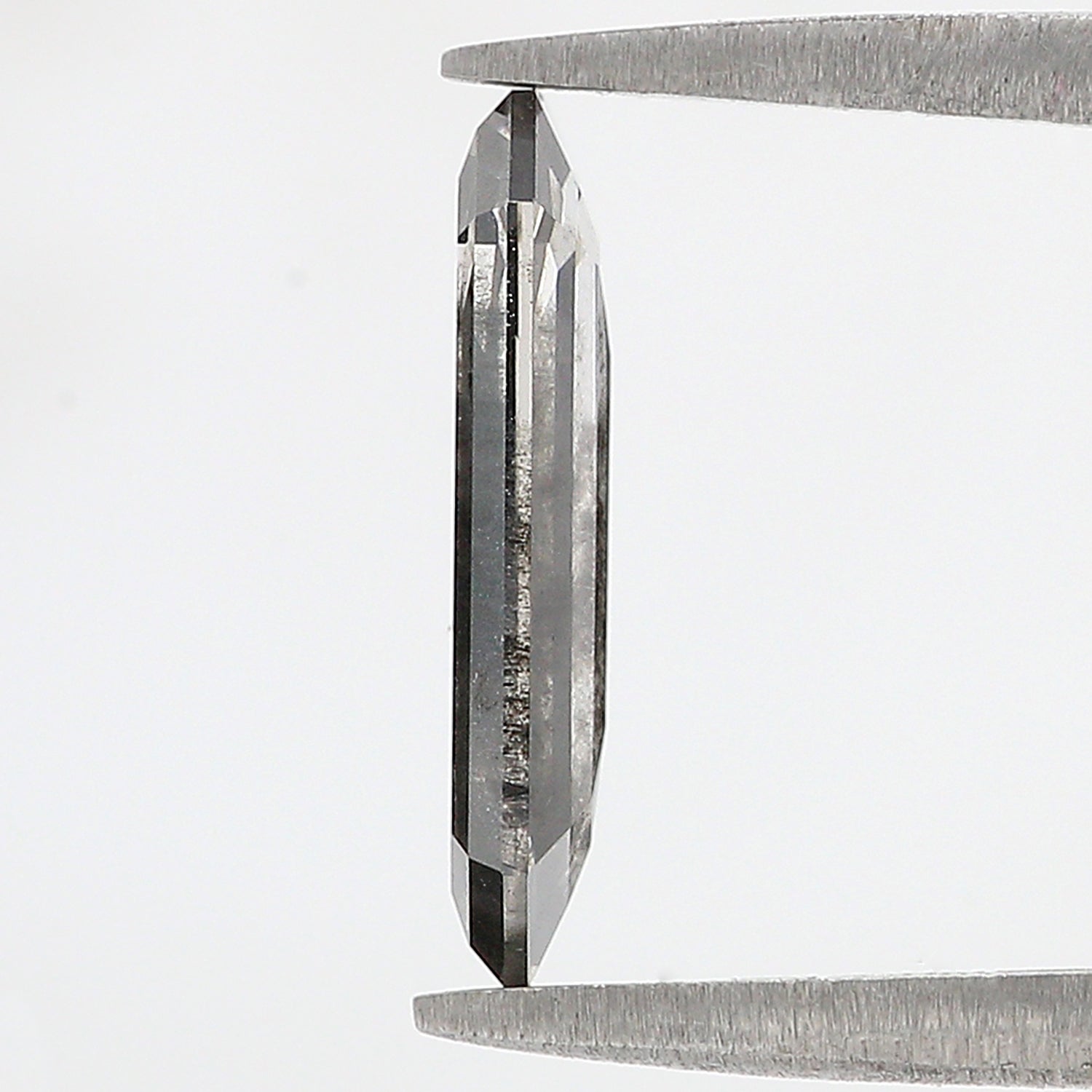 2.23 CT Emerald Rose Cut Salt And Pepper Lab Grown 12.90 MM Loose Diamond CVD Fancy Black Grey Color Lab Created Antique Cut Diamonds L3521