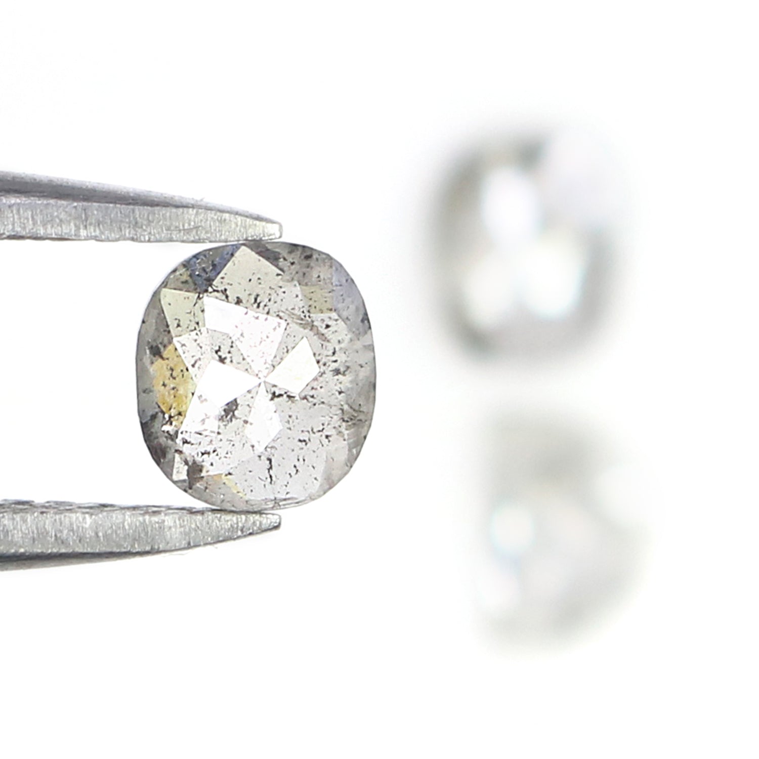 Natural Loose Mix Shape Salt And Pepper Diamond Black Grey Color 0.80 CT 4.80 MM Mix Shape Shape Rose Cut Diamond KDL184