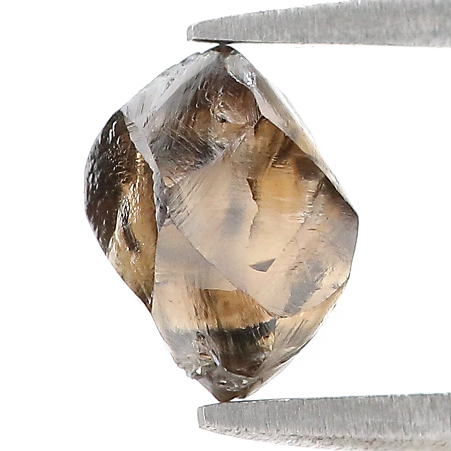 2.14 CT Natural Loose Rough Shape Diamond Brown Color Rough Cut Diamond 6.80 MM Natural Brown Diamond Rough Irregular Cut Diamond KR1329