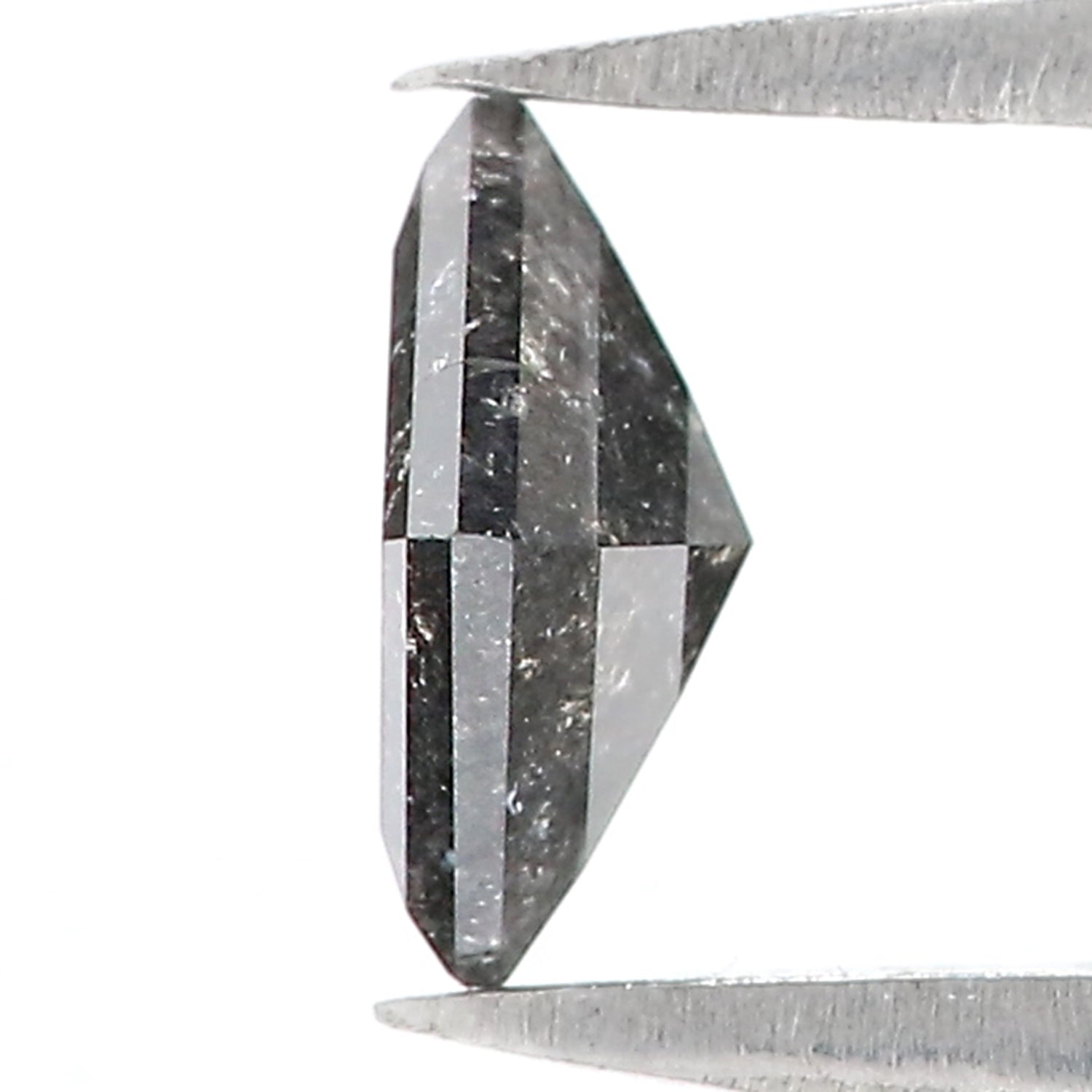 0.60 CT Natural Loose Kite Shape Diamond Salt And Pepper Kite Shape Diamond 6.80 MM Natural Black Grey Color Kite Rose Cut Diamond QL159