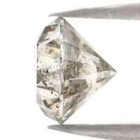 Natural Loose Round Diamond, Salt And Pepper Round Diamond, Natural Loose Diamond, Round Brilliant Cut Diamond, 1.57 CT Round Shape KDL8546
