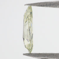 GIA Certified Natural Loose Pear Modified Brilliant Cut Diamond, Fancy Light Green-Yellow Color Diamond, Pear Shape Diamond 0.32 CT L4429