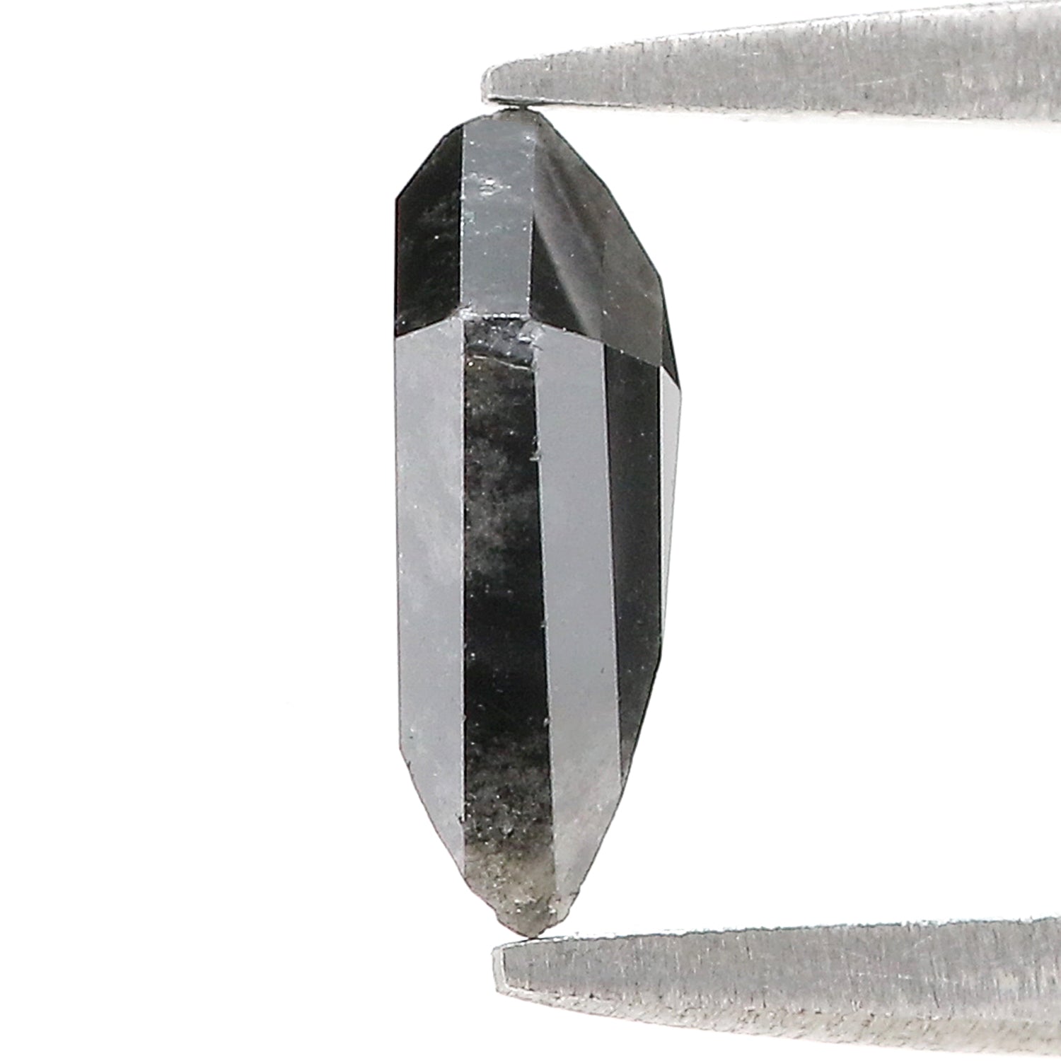 0.86 CT Natural Loose Kite Shape Diamond Salt And Pepper Kite Diamond 8.65 MM Natural Loose Black Grey Color Kite Rose Cut Diamond L3433