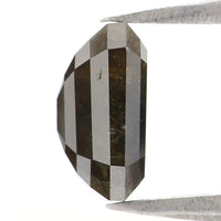 Natural Loose Emerald Diamond, Black Color Diamond, Natural Loose Diamond, Emerald Rose Cut Diamond, 1.67 CT Emerald Shape Diamond KDL2853
