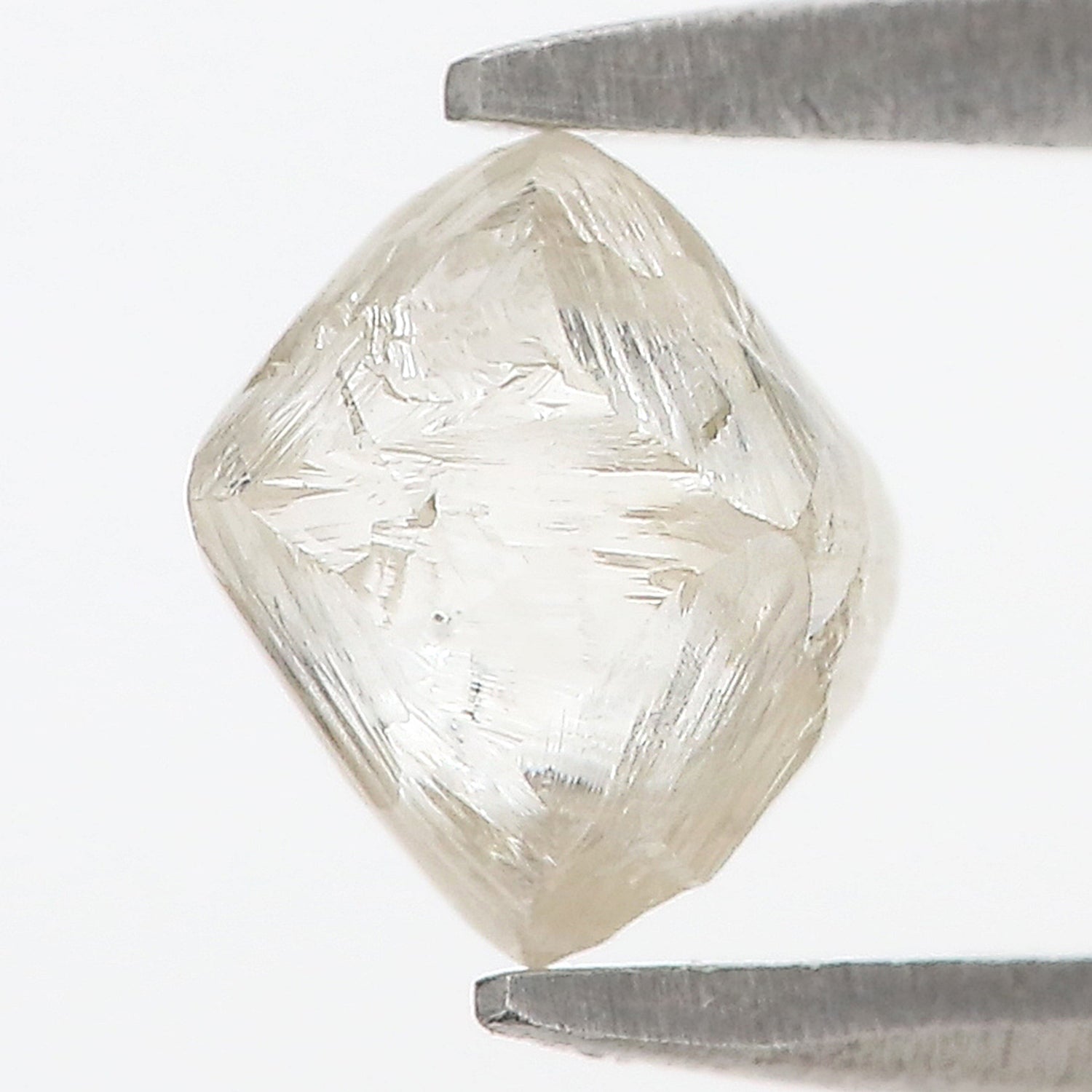 1.33 CT Natural Loose Rough Shape Diamond White-J Color Irregular Cut Diamond 5.25 MM Natural Diamond J Color Rough UnCut Diamond L3488