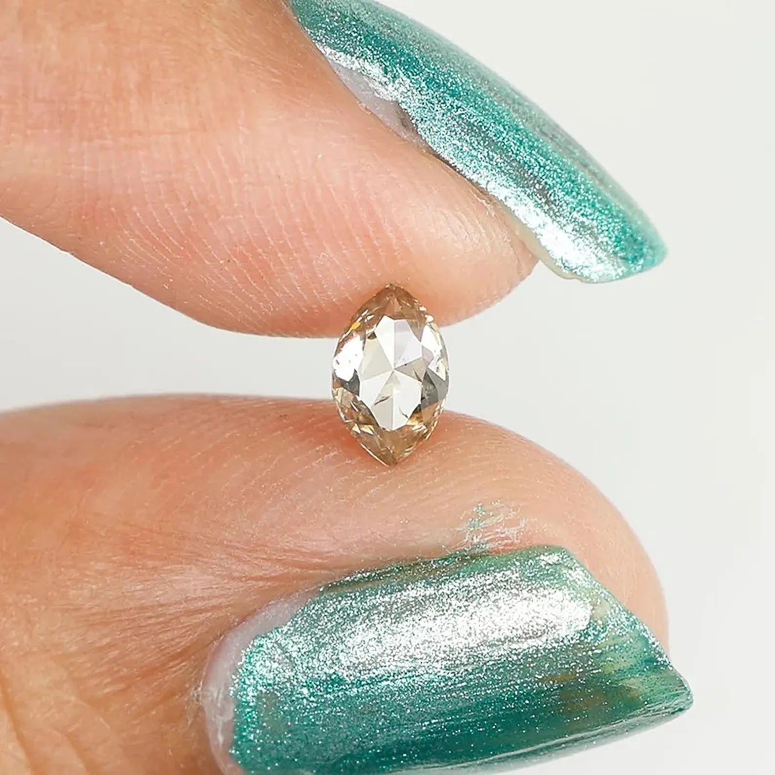 0.40 CT Natural Loose Marquise Shape Diamond Brown Color Marquise Cut Diamond 6.05 MM Natural Brown Color Marquise Rose Cut Diamond NQ611