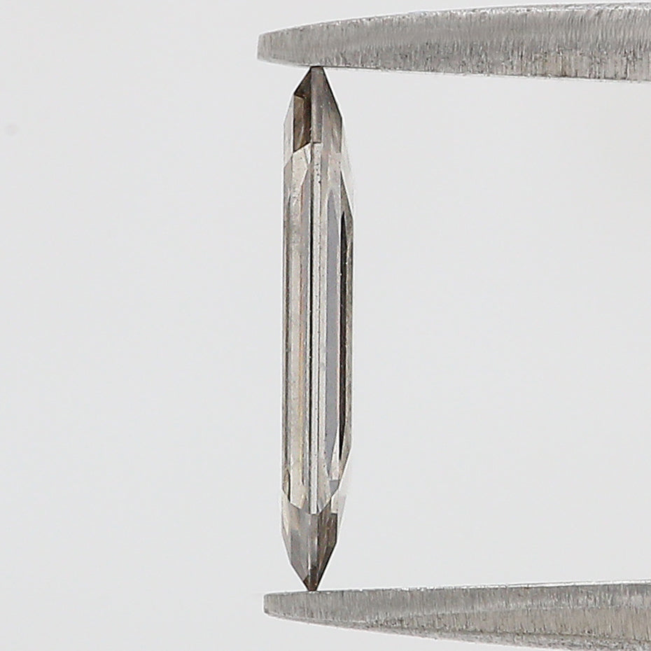 1.44 CT Emerald Rose Cut Salt And Pepper Lab Grown 10.60 MM Loose Diamond CVD Fancy Black Grey Color Lab Created Antique Cut Diamonds L3518