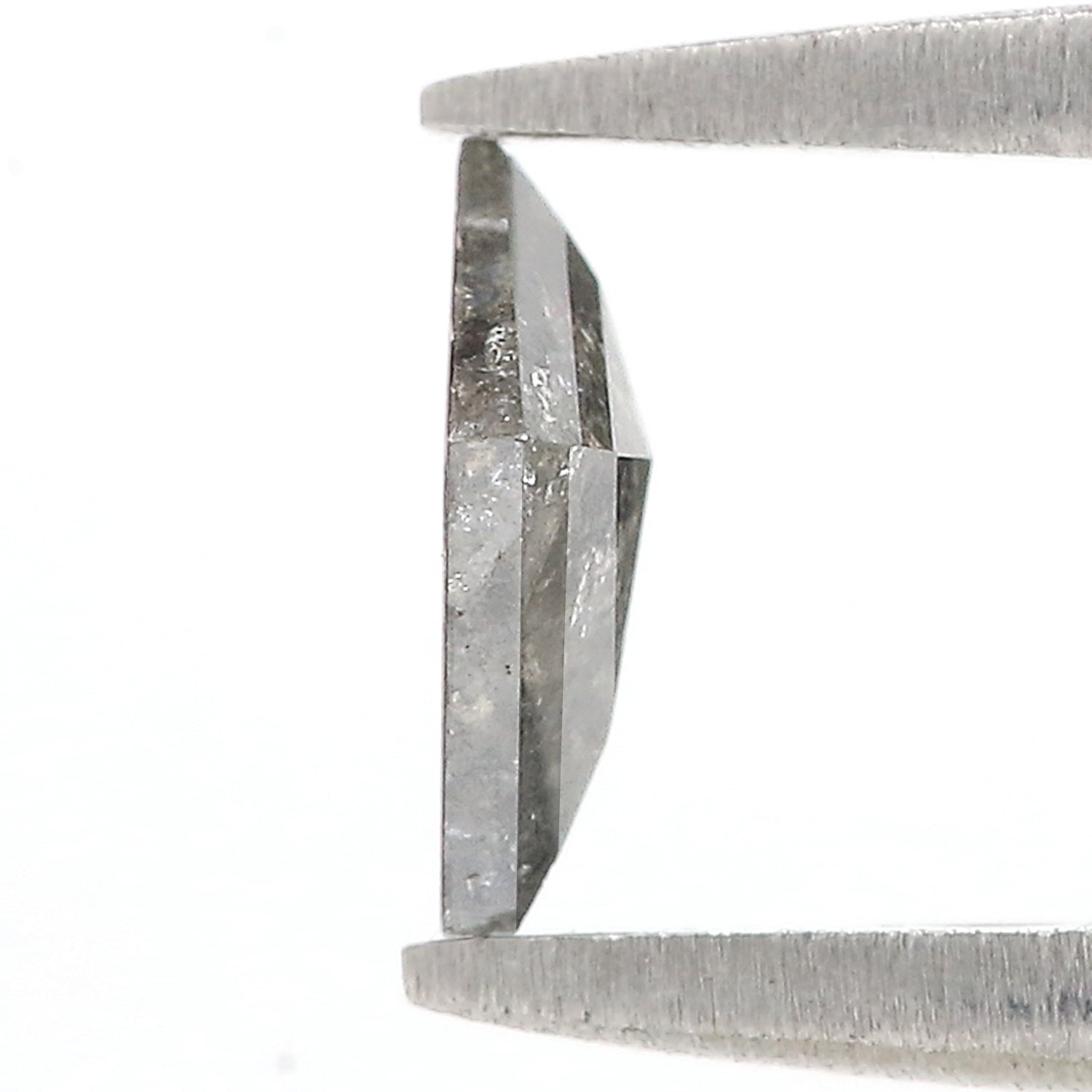 0.43 CT Natural Loose Kite Shape Diamond Salt And Pepper Kite Cut Diamond 6.85 MM Natural Loose Black Gray Color Kite Rose Cut Diamond N2648