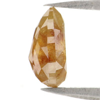 Natural Loose Pear Diamond, Brown Color Pear Cut Diamond, Natural Loose Diamond, Pear Rose Cut Diamond, 1.26 CT Pear Shape Diamond KDL2848