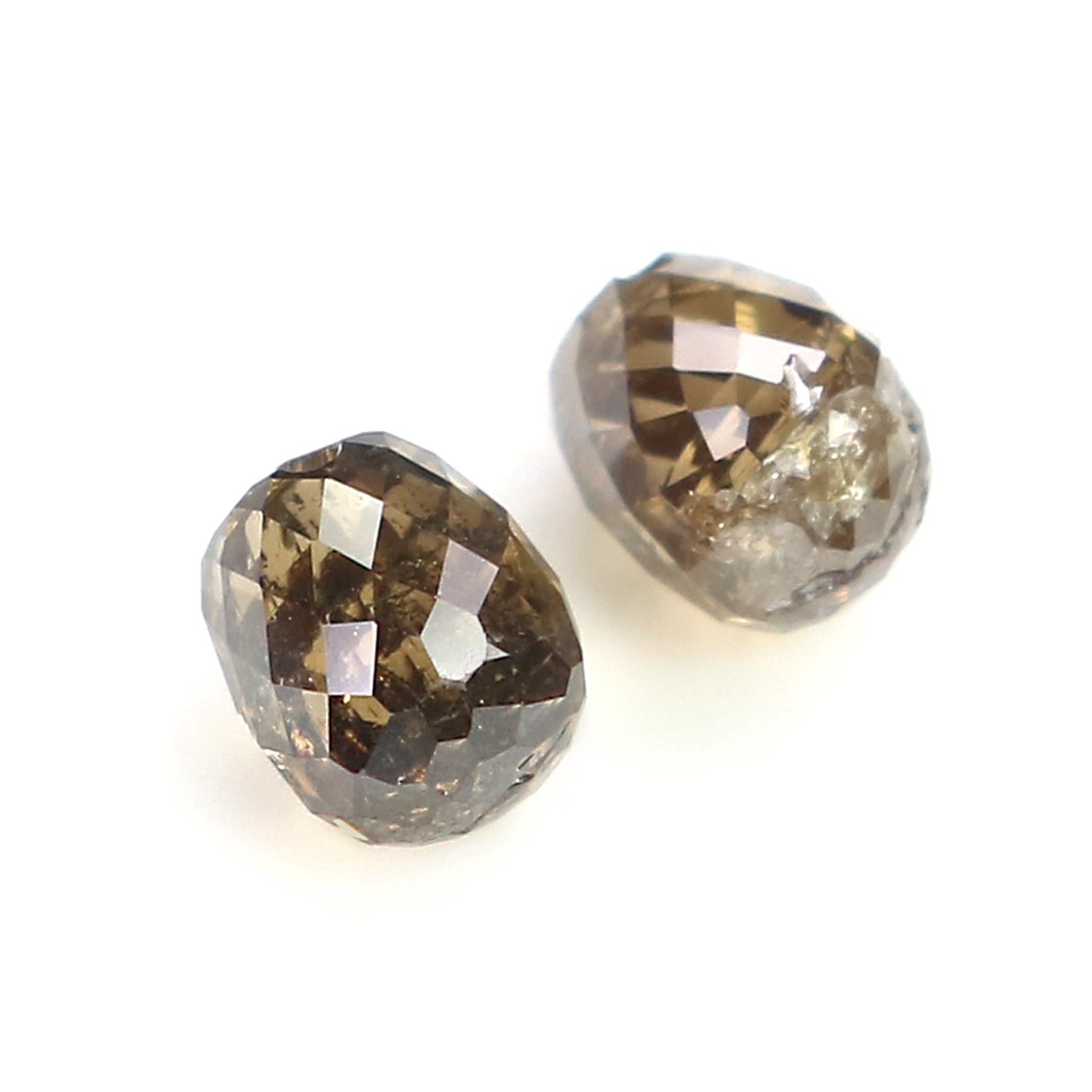0.92 Ct Natural Loose Briolette Shape Diamond Brown Color Drop Diamond 4.50 MM Natural Loose Brown Color Briolette Rose Cut Diamond LQ9904