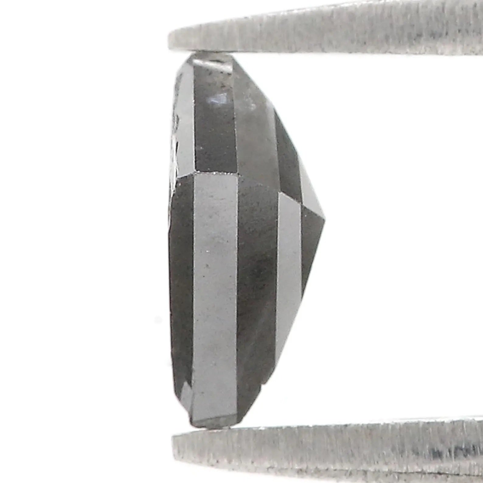 0.89 CT Natural Loose Kite Shape Diamond Salt And Pepper Kite Cut Diamond 7.55 MM Natural Loose Black Gray Color Kite Rose Cut Diamond N2594