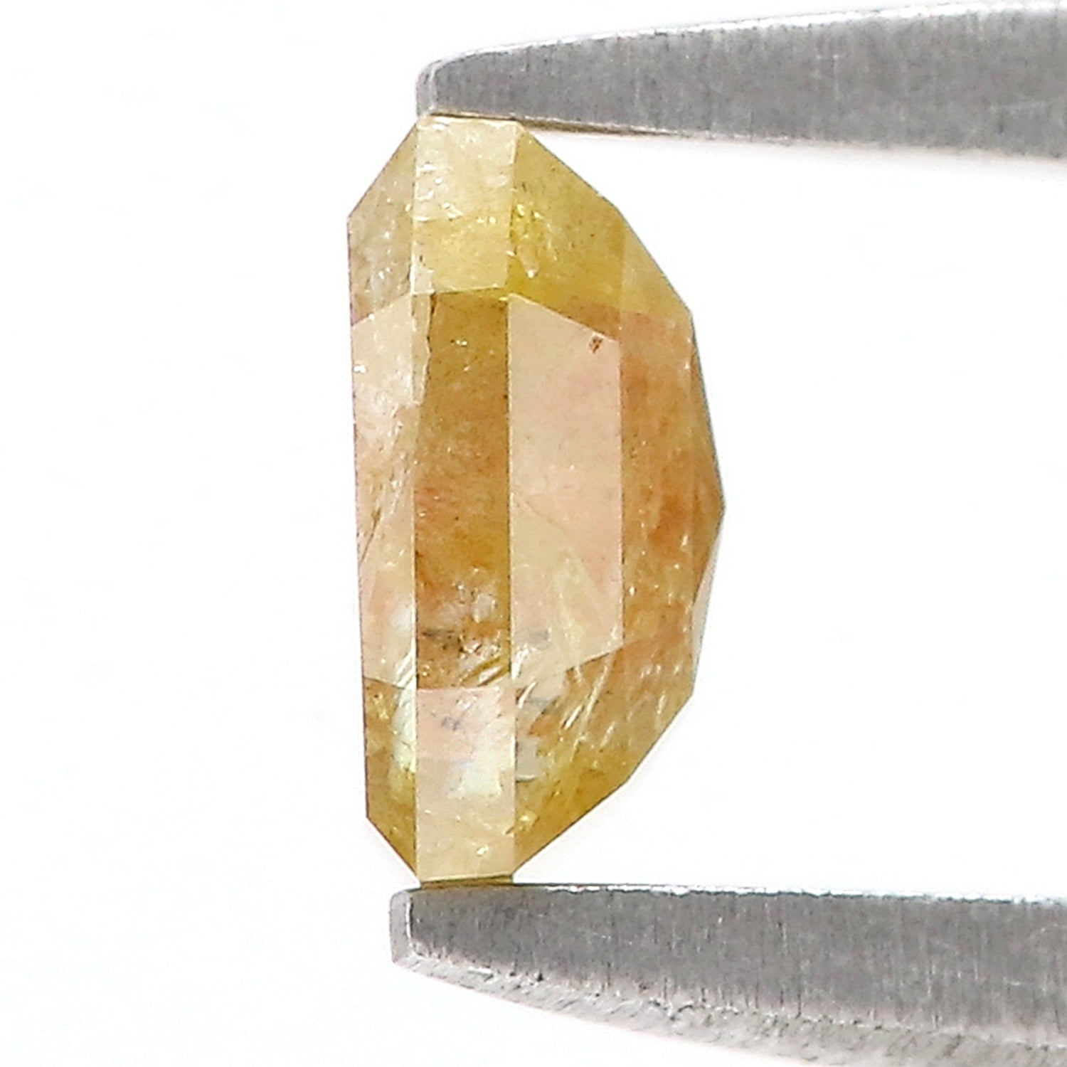 0.65 CT Natural Loose Emerald Shape Diamond Yellow Color Emerald Cut Diamond 5.20 MM Natural Yellow Color Emerald Rose Cut Diamond LQ9236