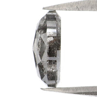 Natural Loose Oval Diamond, Salt And Pepper Oval Diamond, Natural Loose Diamond, Oval Rose Cut Diamond, 0.75 CT Oval Shape Diamond L2924