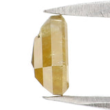 Natural Loose Shield Diamond, Yellow Color Shield Diamond, Natural Loose Diamond, Shield Rose Cut Diamond 0.99 CT Shield Shape Diamond L9959